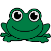Mignon petit bébé grenouille