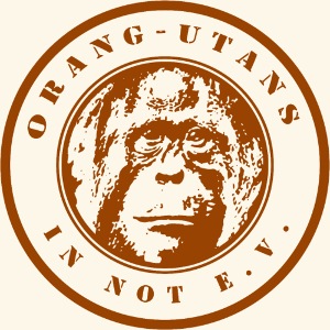 Logo Orang-Utans in Not e.V. braun