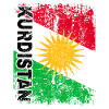 KURDISTAN FLAG - Kurdish Flag - Great Retro