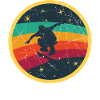 Rainbow skater