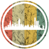 NYC retro skyline