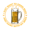 Bier Bienen Imker lustiger Spruch