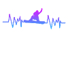 Snowboarding heartbeat