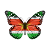 Drapeau papillon du suriname