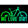 Mountainbike cykel ned ad bakke MTB Cykling Plakat