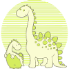 Dinosaur Mom with Hatching Egg