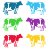 cow cows coloured