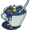 Galaxy Mug / Planeten Sonnensystem Geschenkidee