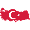 Turkey Map Flag