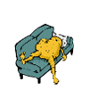 Lazy potato sleeping