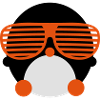 penguin with glasses