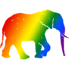 Elefant LGBT bunt LGBTQ