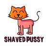 Shaved pussy cat kitten gift