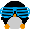 penguin with glasses