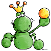 Funny Frog King - Frogs - Amphibian