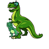 Dinosaur Dino T-Rex pappa pappa pappa gåva