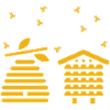 Beekeeper bee colony