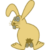 Osterhase mit ostereiern