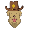 labrador retriever als sheriff