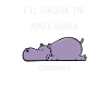 Drôle d’hippo hippo-hippopotame cadeau