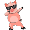 Pig Dabbing Vector Cool