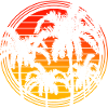 Sunset palms
