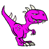 Dinosaurier lila