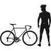Fahrradfahrer mit Rennrad