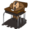 Sleeping school Uni sloth