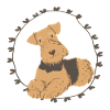 Airedale Terrier hearts