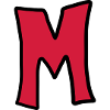 Letter M comic cartoon
