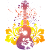 Ukulele - Hawaii hibiscus gift