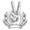 Peace Peacezeichen Friedensbewegung Hippie