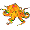 Graffiti octopus art