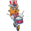 Drummer Cat July 4th