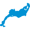 Underwater hockey silhouette