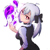 Anime dunkle Magierin