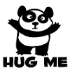 hug me cartoon panda cute child baby fun funny ani