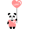 Pärchenshirt "Panda" Mädchen