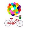 Cycling is colourful