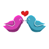 Kissing Birds Kissing Birds T-Shirt