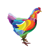 Colourful Hen Bunte Henne