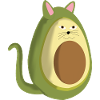 Avocado cat