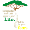 Growing tree motif with swirl design