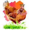 Poulet aquarelle