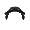 Hat with sideburns