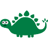 Funny cute dinosaur