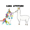 Einhorn und Lama