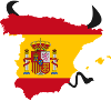 Spain with bull features