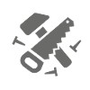 Hammer Saw Work Icon